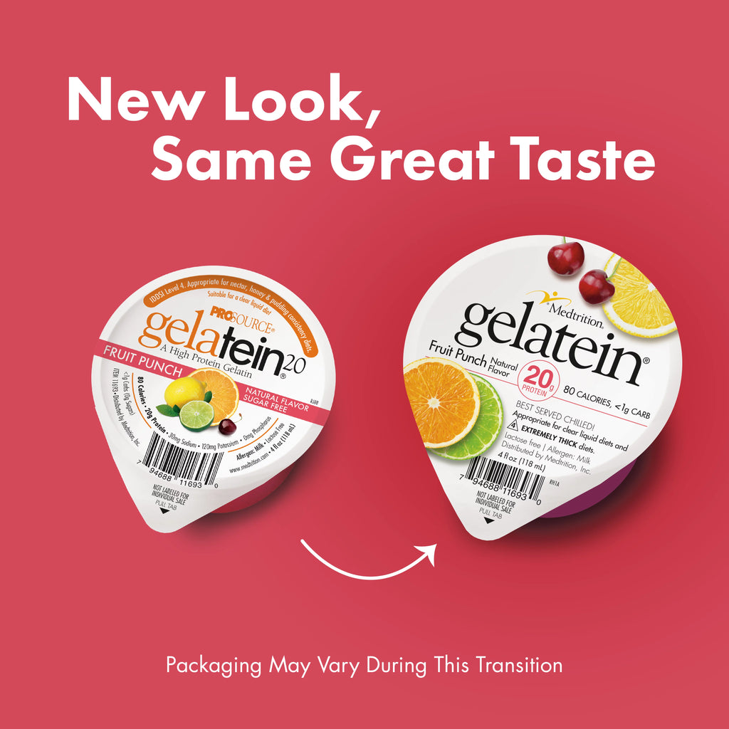 Sugar Free High Protein Gelatin Fruit Punch, 12 Servings N6769