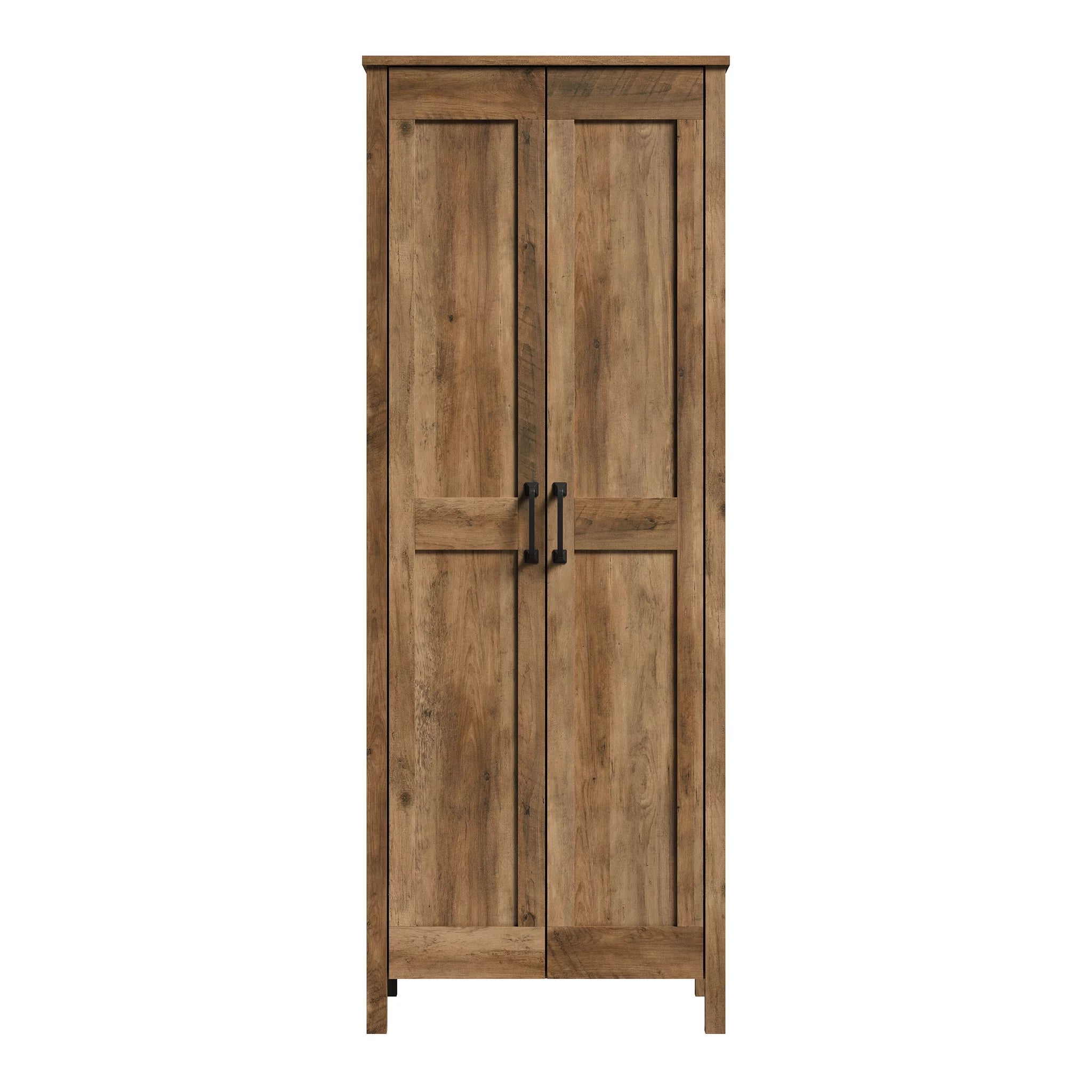 Sauder Two-Door Storage Cabinet, Rural Pine Finish I9609
