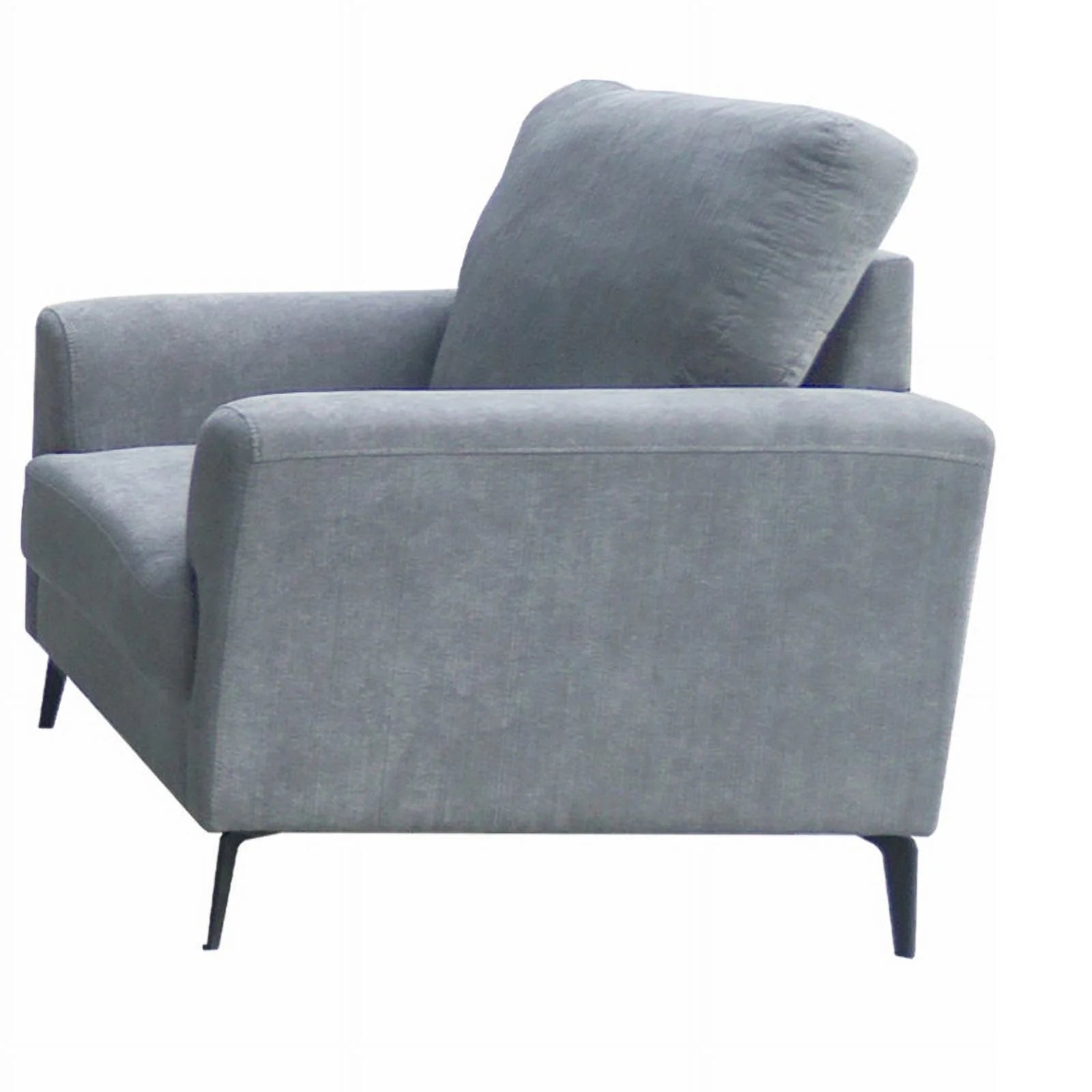 Pemberly Row Gray Chenille Sofa Loveseat Chair Set Z8818