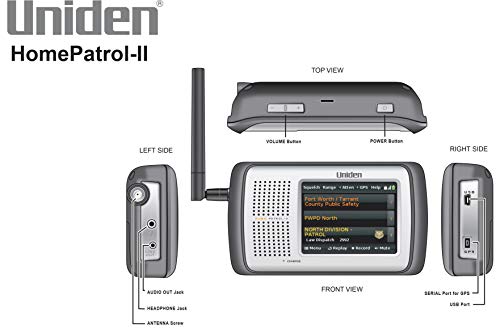 Uniden HomePatrol-2 Color Touchscreen Scanner with TrunkTracker and APCO P25 T949