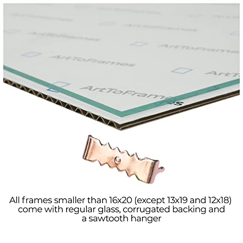 ArtToFrames 20x25 CM Walnut Wood Picture Frame with Regular Glass Z962630