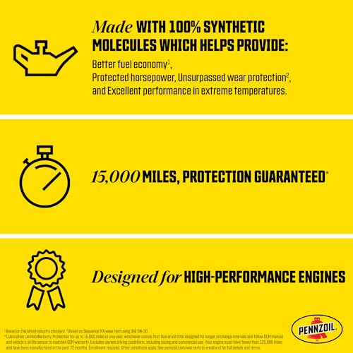 Pennzoil Platinum Euro L Full Synthetic 5W-30 Motor Oil, 5-Quart Q539961