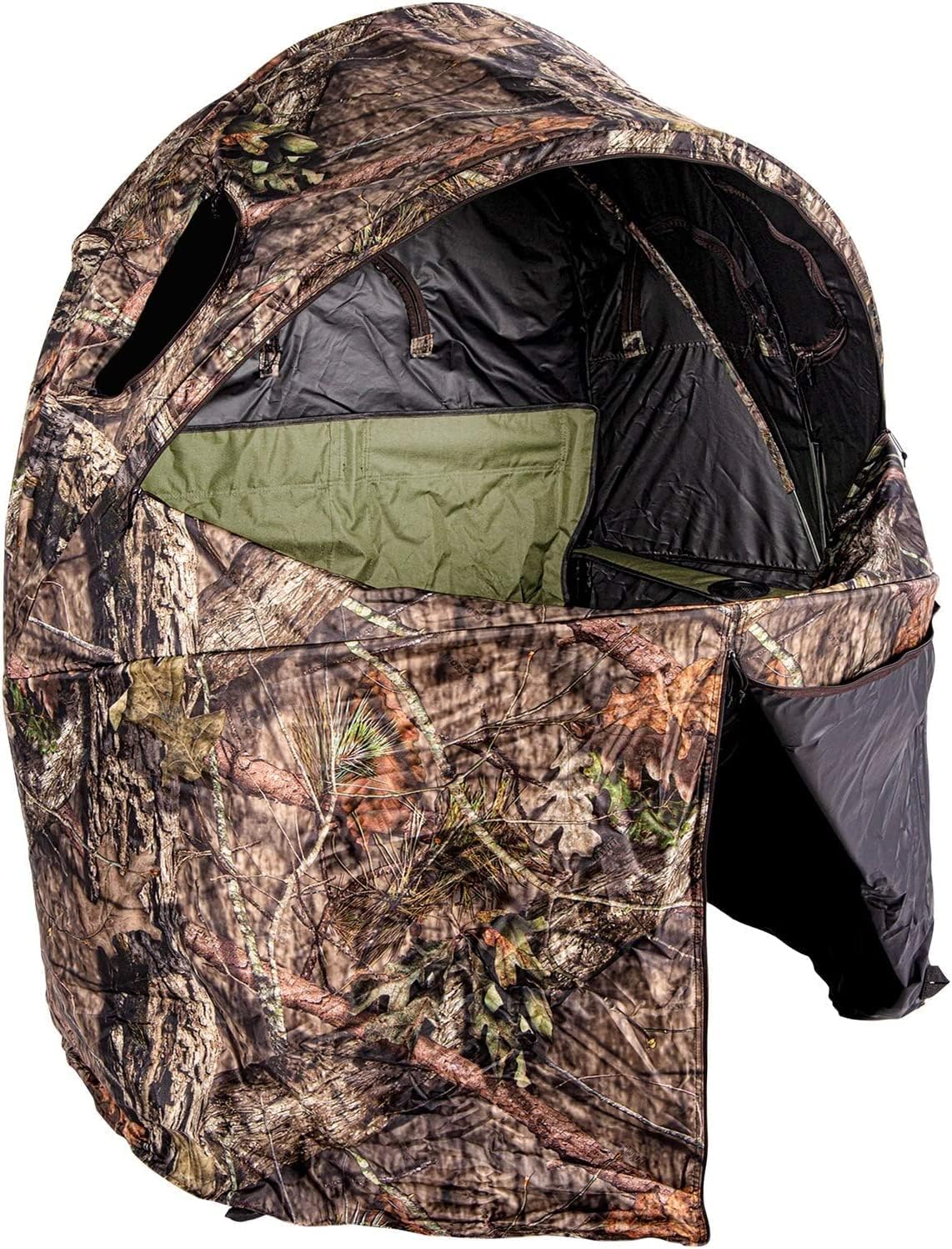 Ameristep Tent Chair Blind 1-Person Hunting Blind Mossy Oak Break-Up Country with Mr. Heater MH4B Little Buddy 3800-BTU Indoor Safe Propane Heater Y828