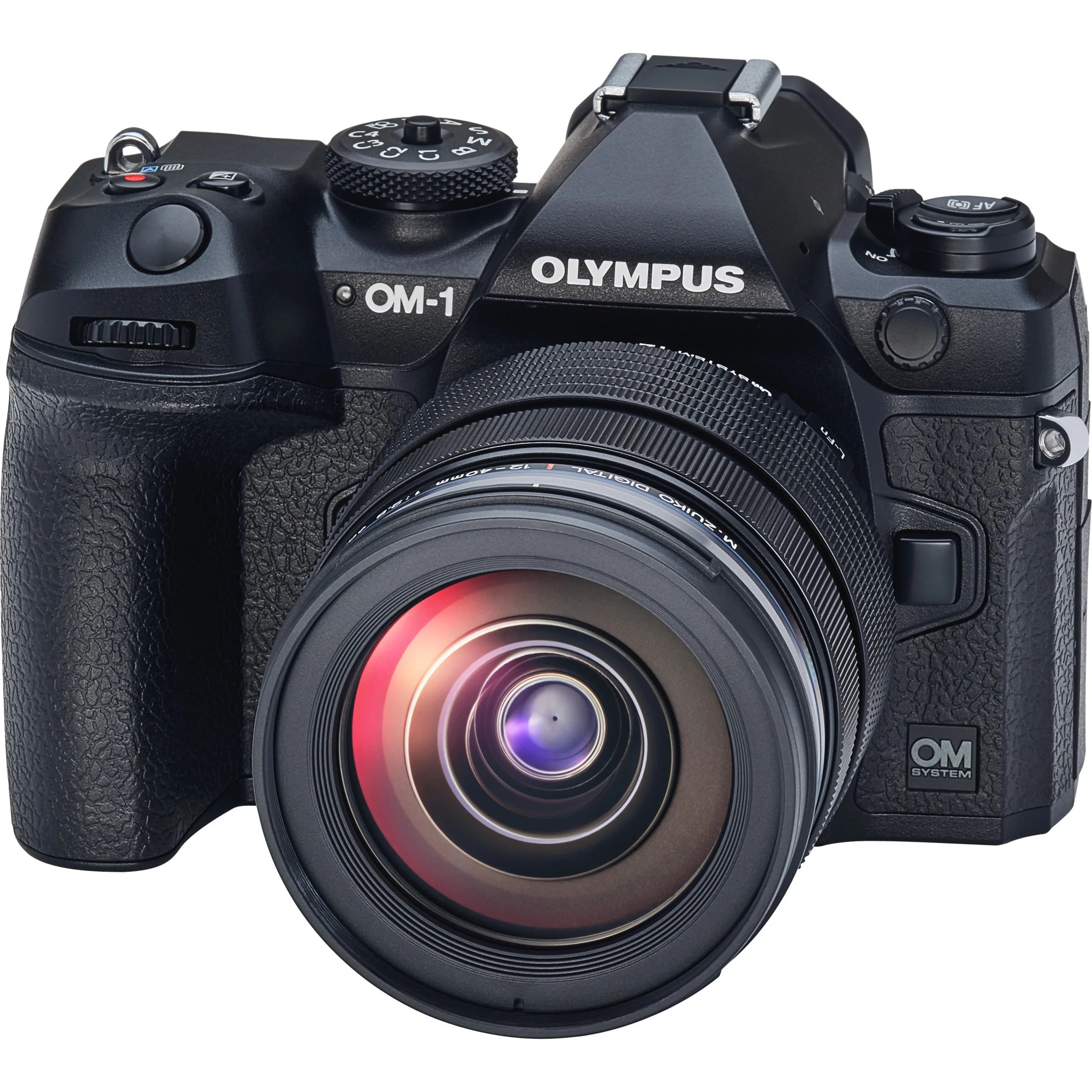 Olympus OM SYSTEM OM-1 20.4MP Mirrorless Camera with Lens, Black J55425
