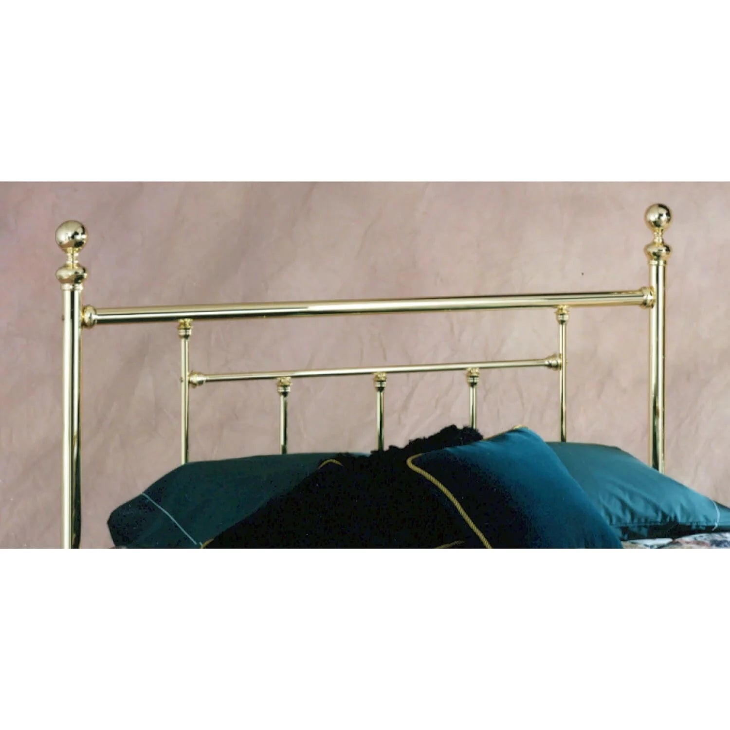 Hillsdale Chelsea Brass Metal Headboard Queen P218