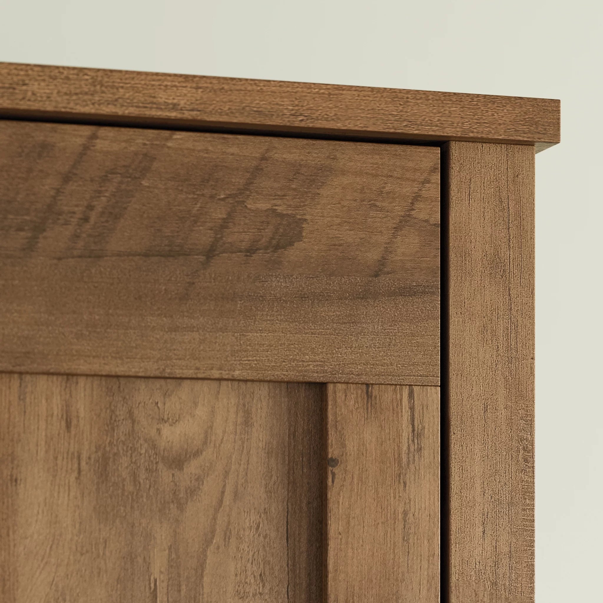 Sauder Two-Door Storage Cabinet, Rural Pine Finish I9609