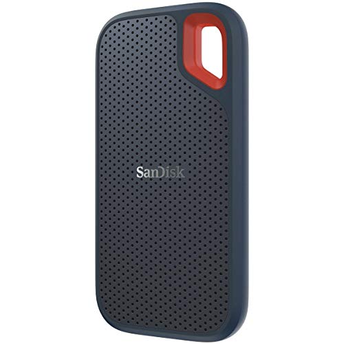 SanDisk Extreme Portable 2TB External SSD V2, Black, with Drive Case J65680