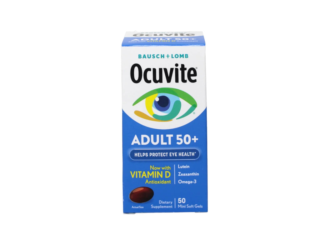 Bausch & Lomb Ocuvite Adult 50+ Eye Vitamin & Mineral Softgels, 50 Count (Pack of 6) V23381