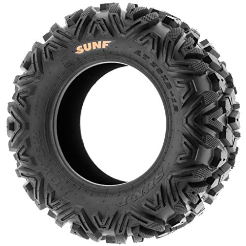 Set of 2 SunF A033 Power.I AT 25x8-12 ATV UTV Tires, 6 Ply Tubeless L949