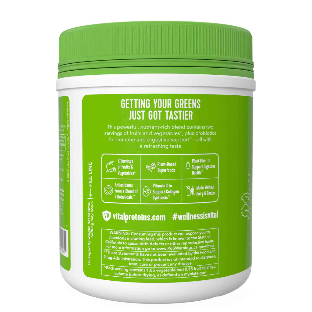 Vital Proteins Daily Greens Probiotic & Digestive Support, Green Apple, 9.34 oz B4381