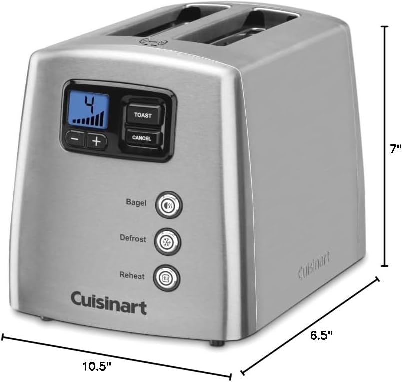 Cuisinart CPT-420 Touch to Toast Leverless 2-Slice Toaster, Brushed Stainless Steel V717