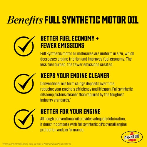 Pennzoil Platinum Euro L Full Synthetic 5W-30 Motor Oil, 5-Quart Q539961
