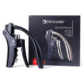 Vertical Lever Corkscrew with Non-Stick Worm, Compact Rabbit Wine Opener Wine Bottle Opener with built-in Foil Cutter