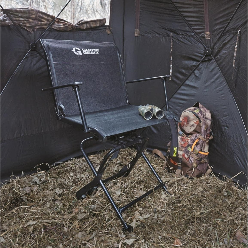 Guide Gear Big Boy Hunting Blind Chair with Armrests, 500-lb Capacity Z47587