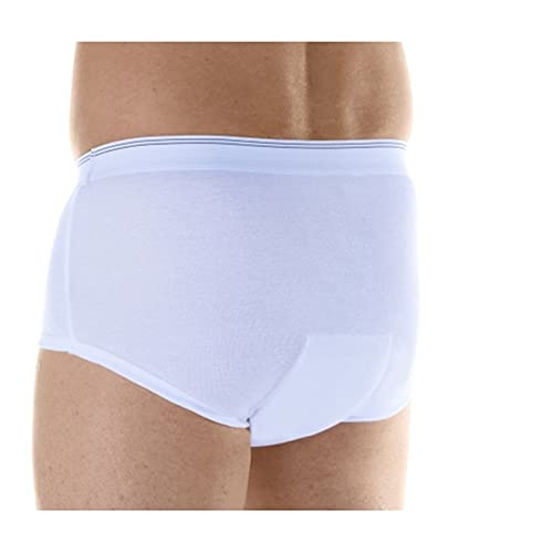 Wearever Incontinence Underwear for Men, Reusable Washable Briefs, Maximum Absorbency, Pack of 3, Small H6337