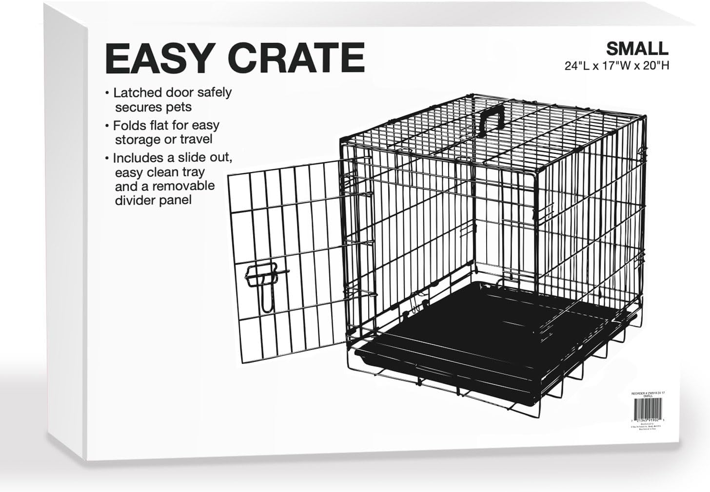 ProSelect Easy Dog Crates for Pets, Black, Medium-Large X714