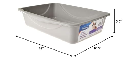 Petmate Cat Litter Box Open Top for Large Cats Blue C287704