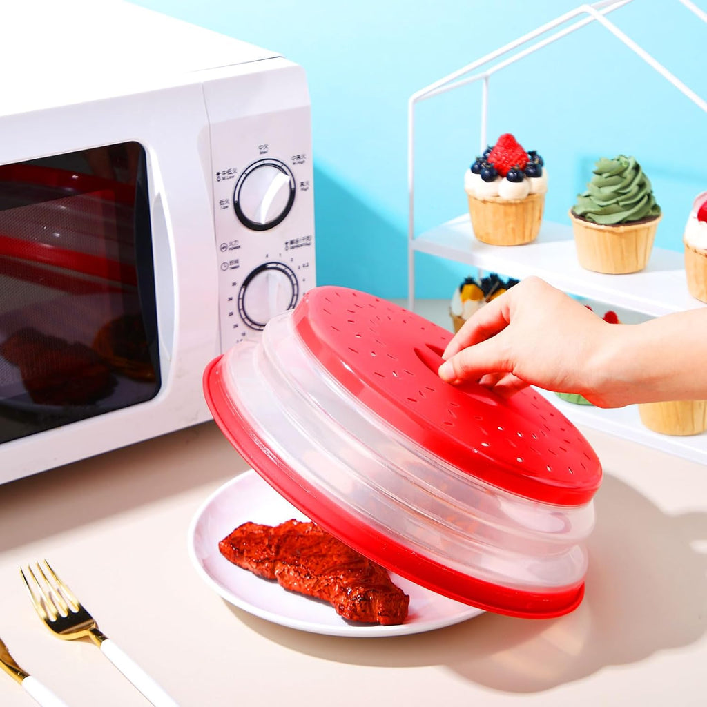 Collapsible Microwave Splatter Cover 3 Sizes BPA Free Plastic Y279301