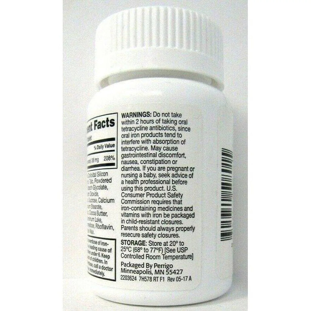 Perrigo Ferrous Gluconate Tablets 324 mg, 100 Count (Pack of 6) W104547