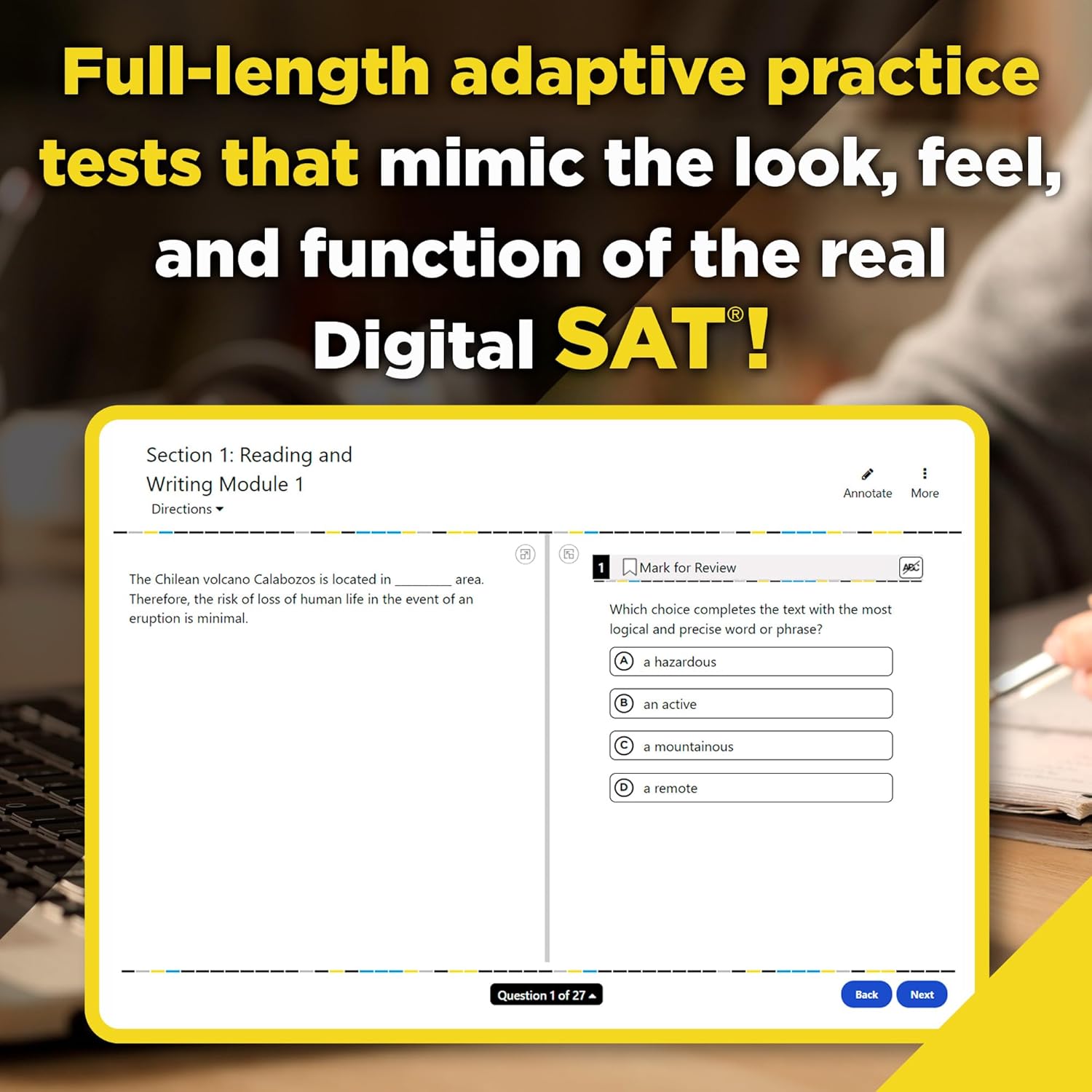 Princeton Review Digital SAT Premium Prep, 2025: 5 Practice Tests & Online Tools U14665