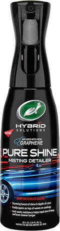 Turtle Wax 53837 Hybrid Solutions Pure Shine Detailer Misting Spray, Graphene Infused for Ultimate Shine, Water Beading, Safe on All Exterior Surfaces, 20 oz