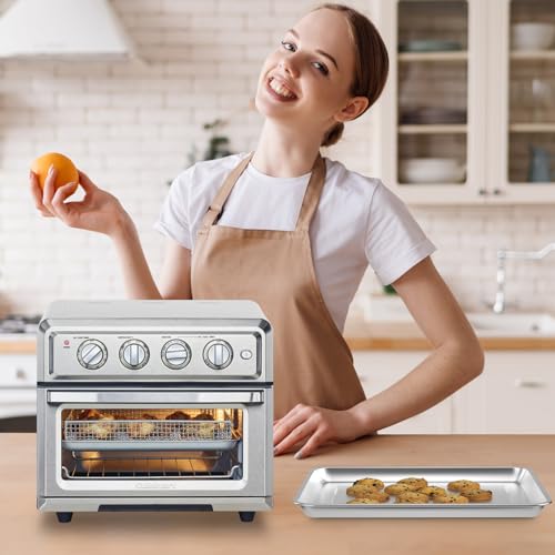 Stainless Steel Baking Tray Pan for Cuisinart Airfryer TOA-060/TOA-065 F545