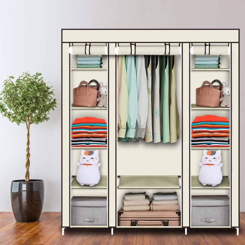 Zimtown 69" Portable Heavy Duty Clothes Closet Home Wardrobe Clothes Storage Organizer