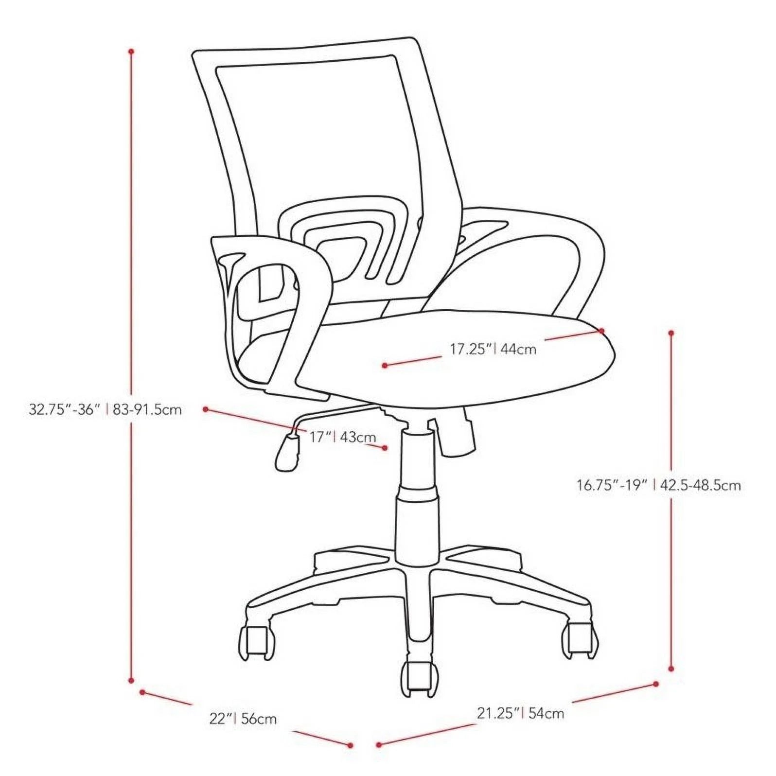 UrbanPro Contemporary Mesh Back Swivel Office Chair Orange P5237