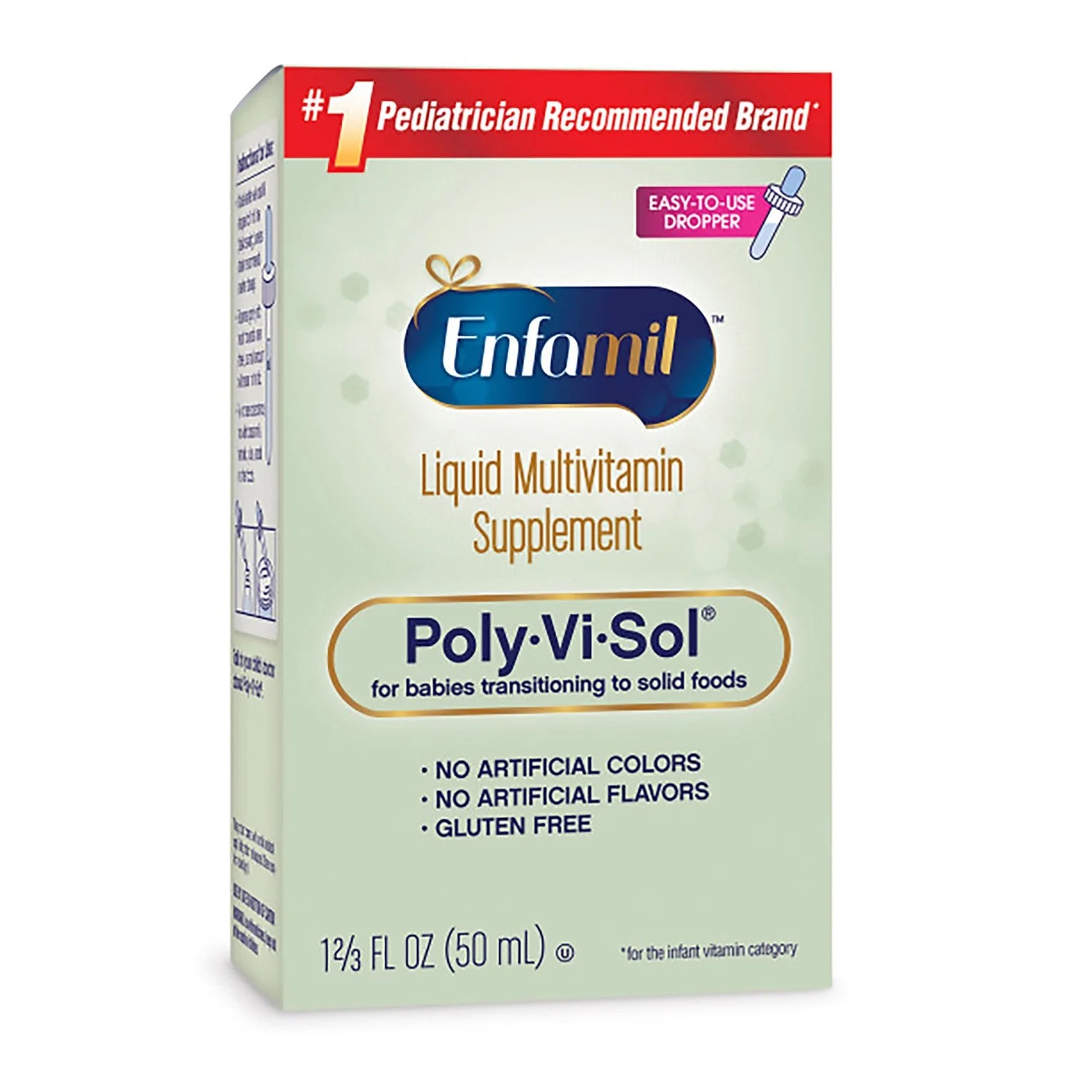 Enfamil Poly-Vi-Sol Multivitamin Supplement Drops 1.66 fl oz, Pack of 6 X7686