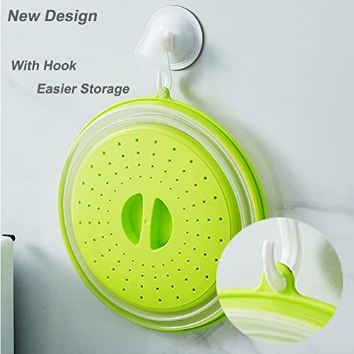 Collapsible Microwave Lid with Vent, 10.5 Inch Splatter Cover, BPA Free S257