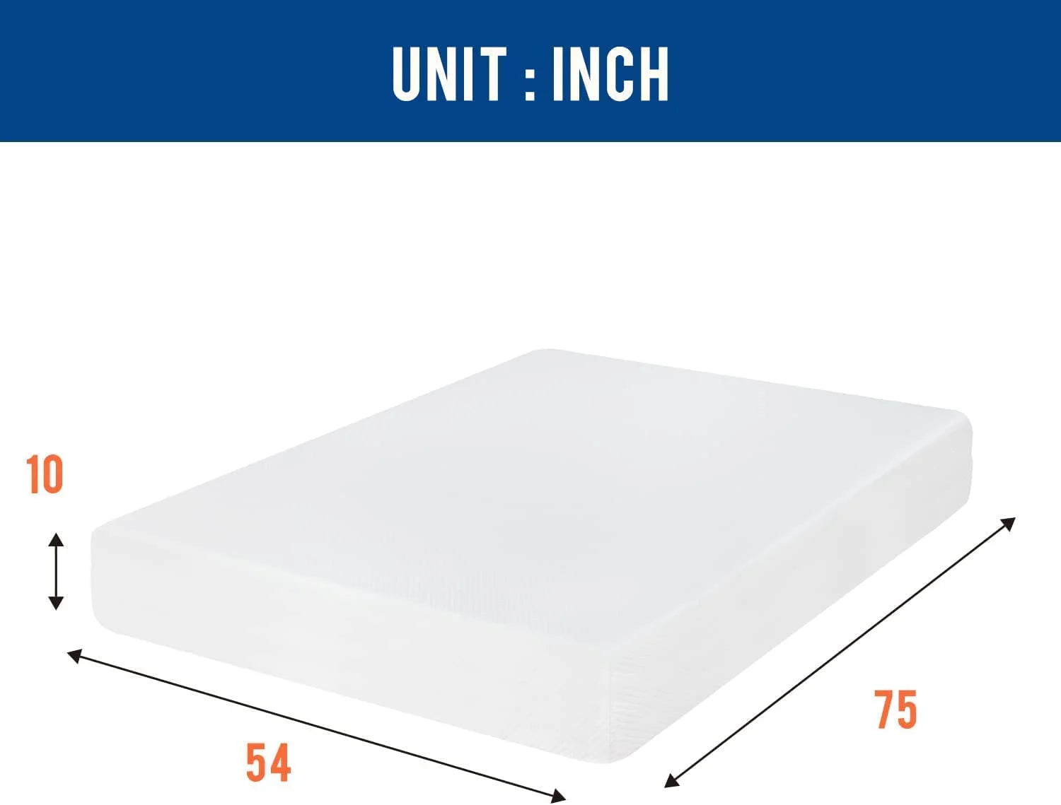 Twin 6 Inch Gel Memory Foam Mattress, Medium Firm, CertiPUR-US Certified Y2025