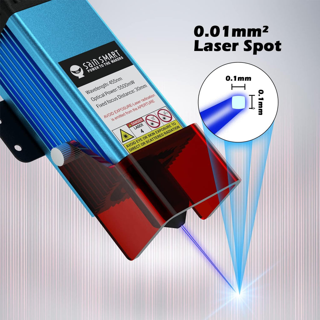 Genmitsu CFL55 Compressed Spot Laser Module, 5.5W FAC for Genmitsu CNC Routers R7996