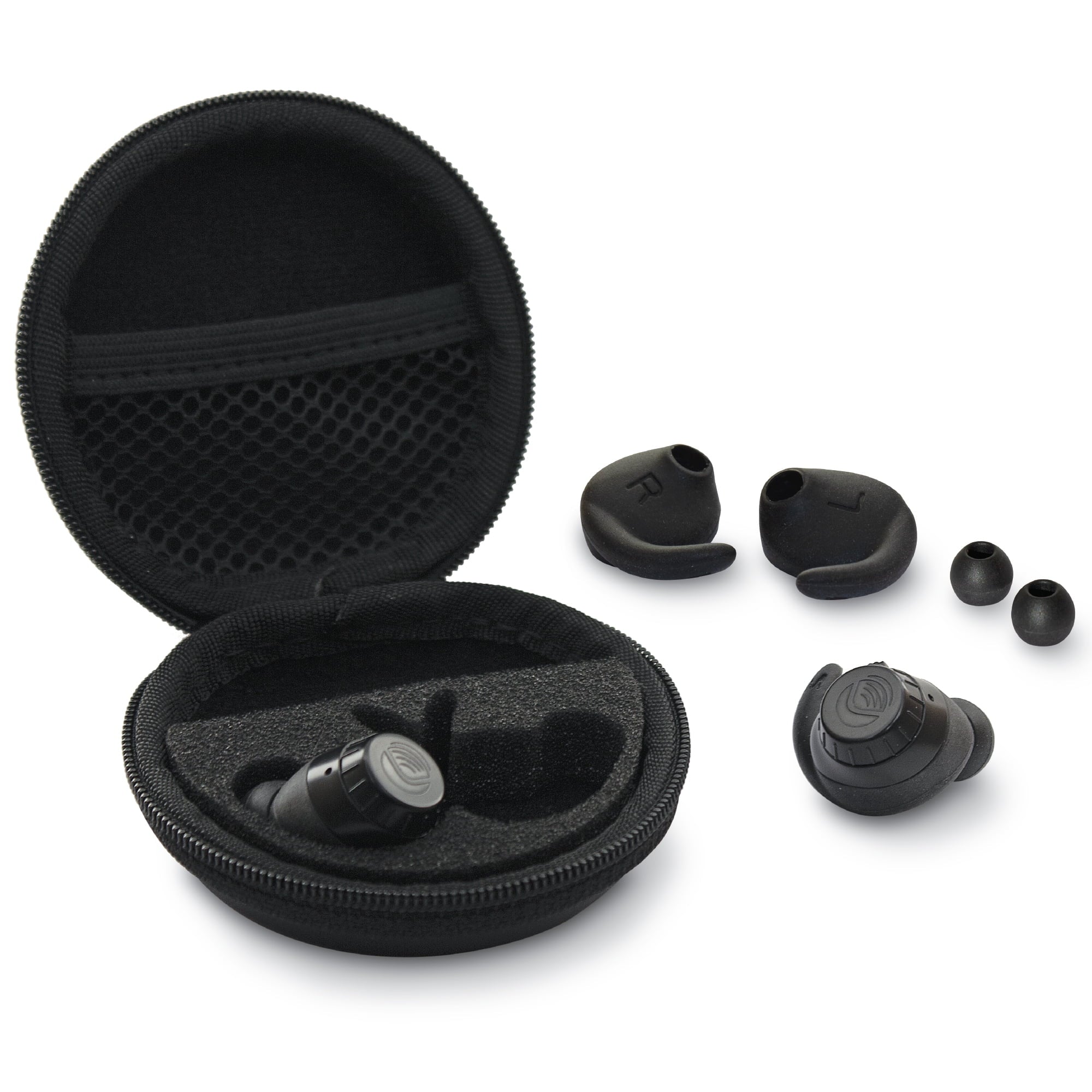 Lucid Audio HearBuds PSAP Hearing Amplifiers for Adults, Seniors - Black L54546