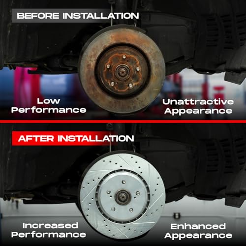 R1 Concepts Front Rear Brake Pads and Rotors Kit for 2005-2010 Honda Odyssey V29308