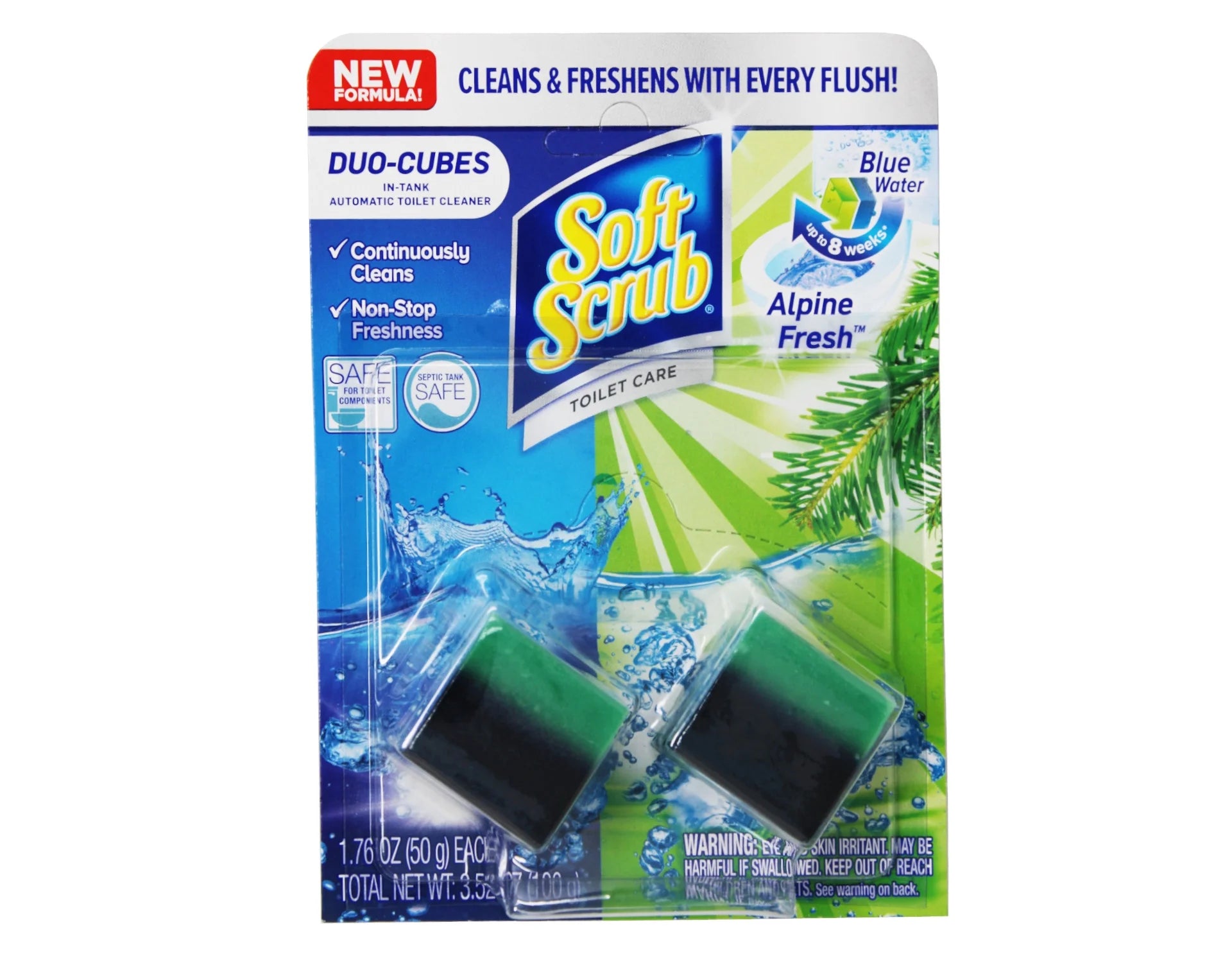 Soft Scrub In-Tank Toilet Cleaner Duo-Cubes, Alpine Fresh, 2 Count Z920