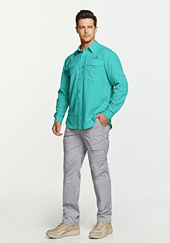 TSLA Men's Performance Fishing Shirt UPF 50+ Long Sleeve M34081