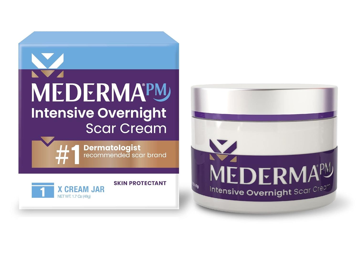 Mederma PM Intensive Overnight Scar Cream for Scars & Stretch Marks W65411