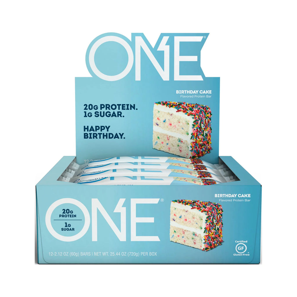 ONE Protein Bar, Birthday Cake, 20g Protein, 12 Count X6746
