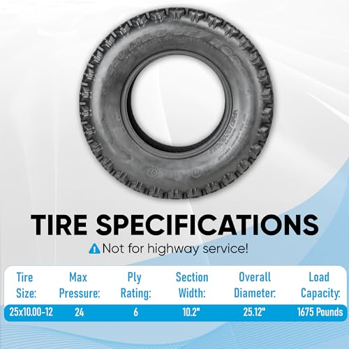 OTR 350 Mag All Terrain ATV/UTV Tire 25x10.00-12 D325
