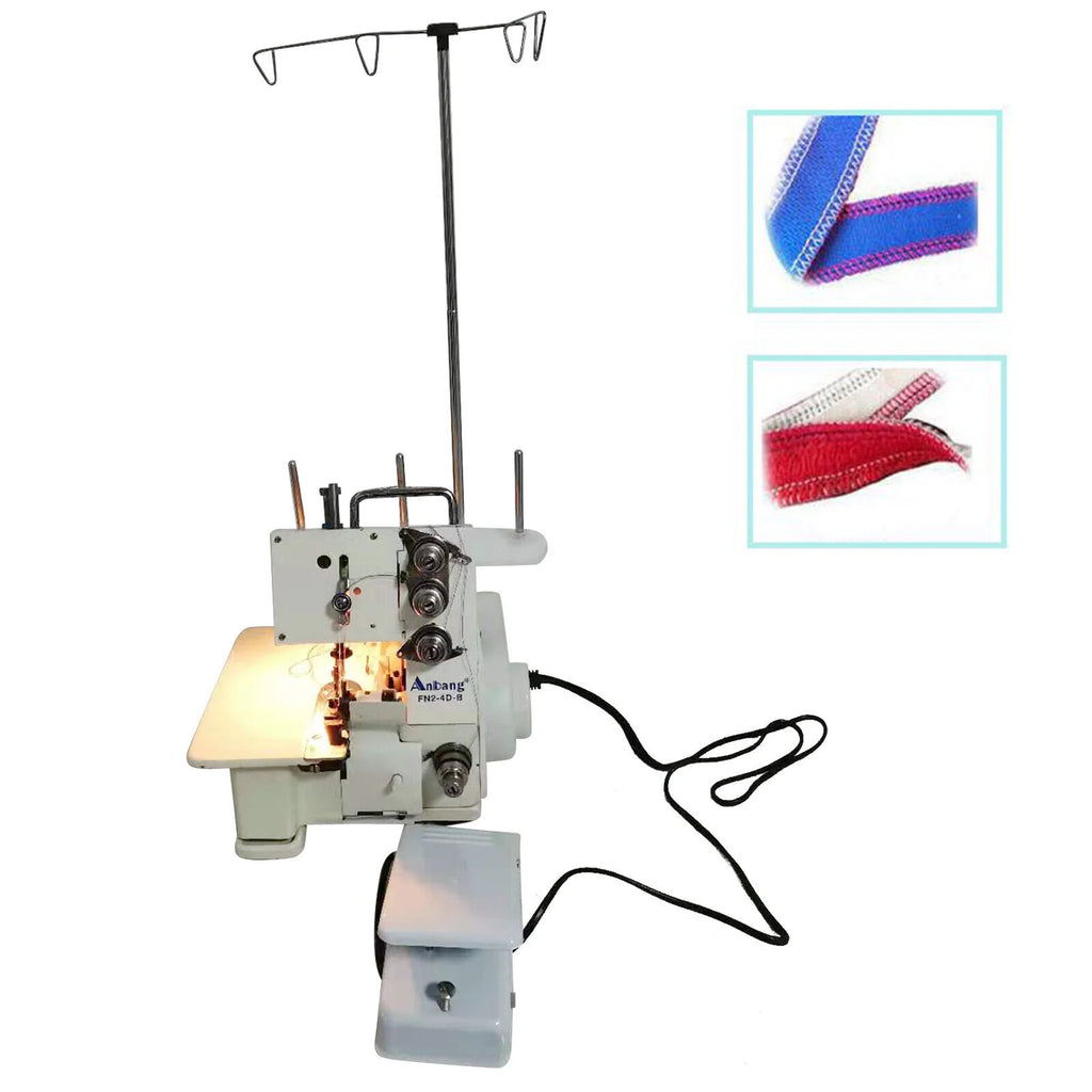 Serger Overlock Sewing Machine FN2-4D with Foot Controller E20736