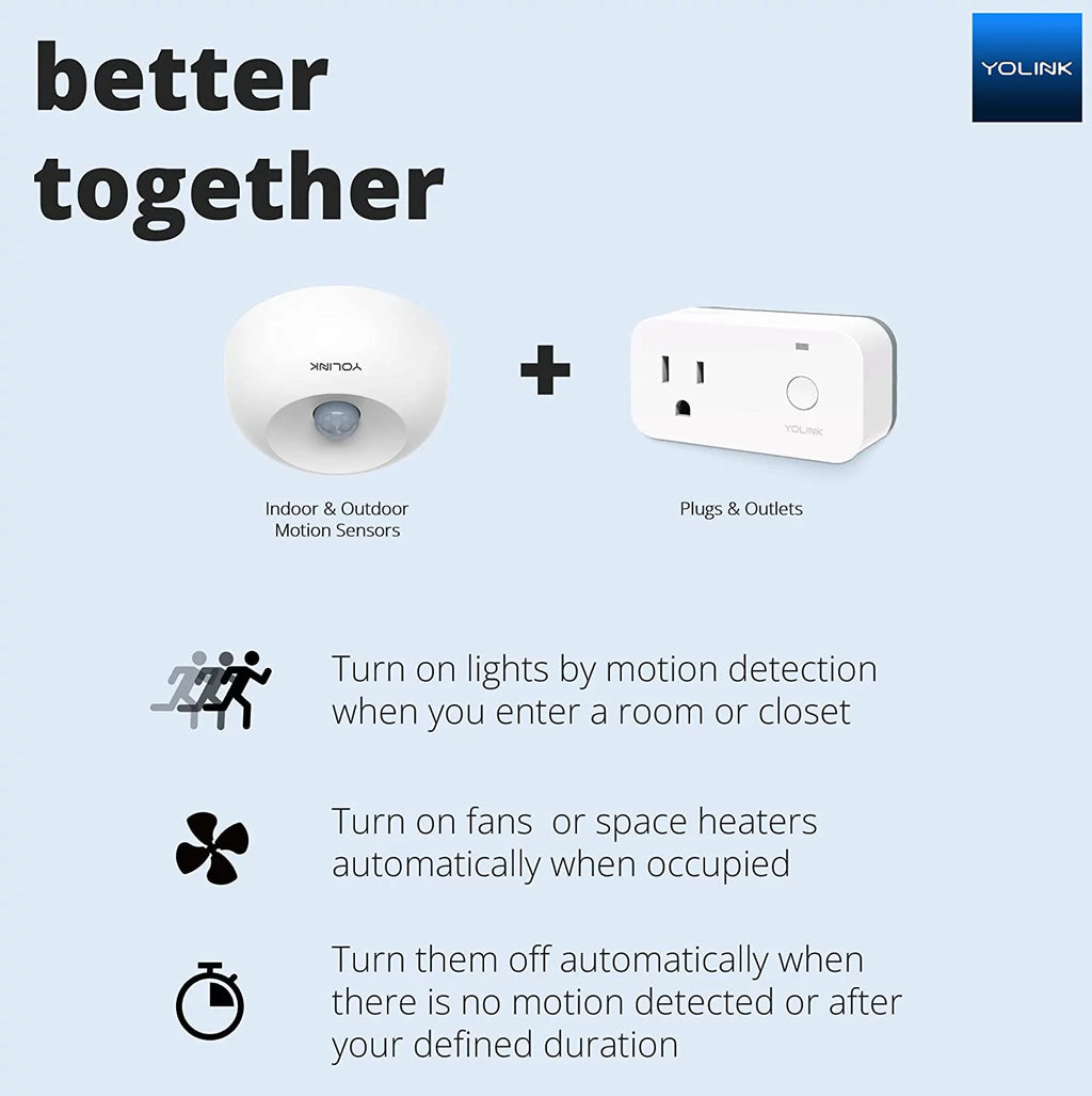 YoLink Mini Plug Smart Outlet for Alexa Google Assistant IFTTT B294