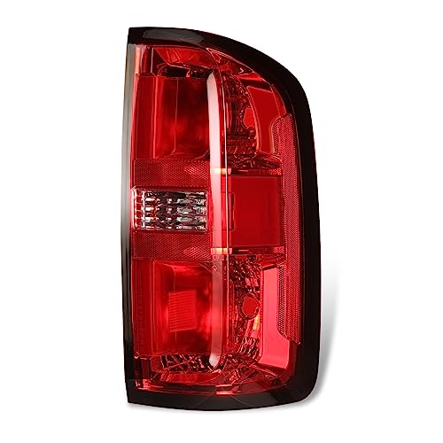 AUTOWIKI Tail Light Assembly for 2015-2022 Chevy Colorado, Red Clear Lens, Driver Left Side H74507