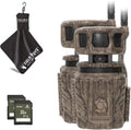 Stealth Cam Revolver 36MP Trail Camera with 1080P HD Video at 30 FPS, 0.4 Sec Trigger Speed, 360° Panoramic View, Built-in GPS, Verizon/AT&T Cellular (2pk), 32GB SD Cards, & Microfiber Cleaning Cloth