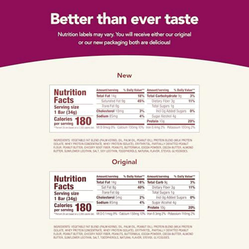 Think! Keto Protein Bars, Chocolate Peanut Butter Cookie Dough, 10 Count M82324