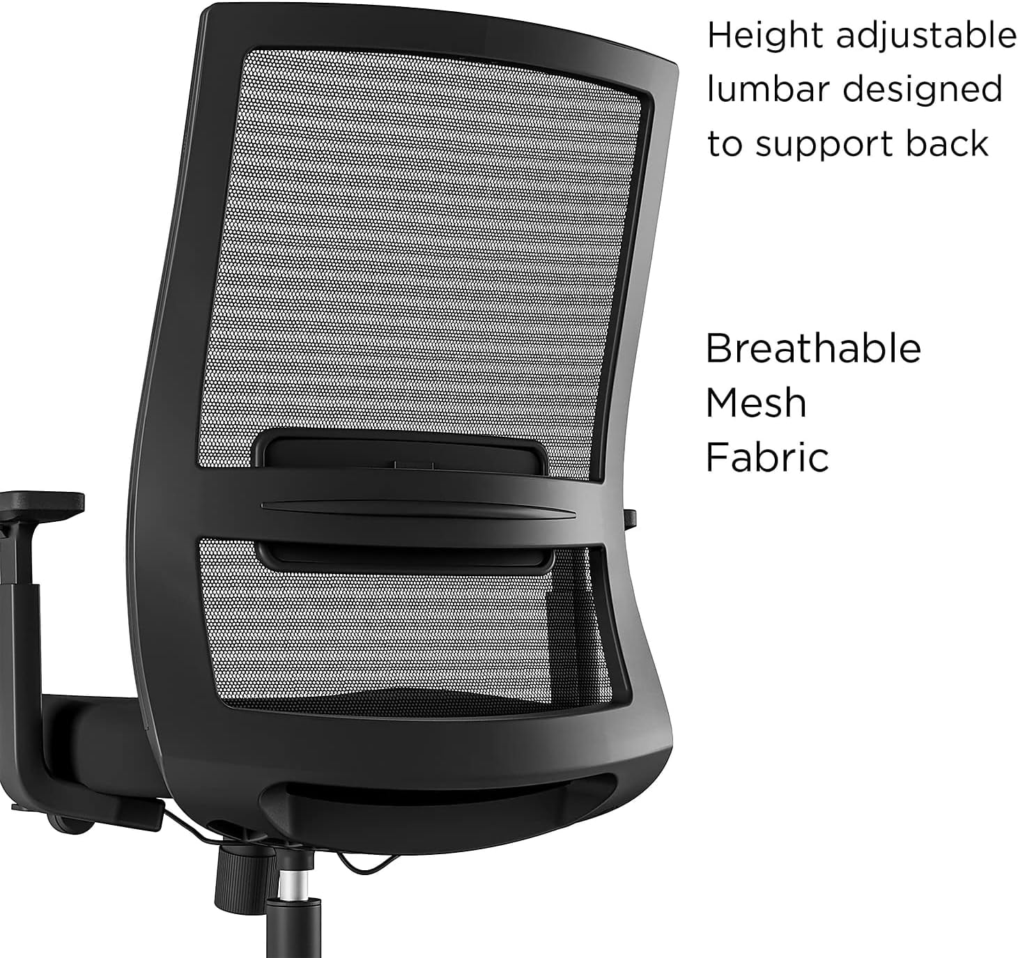 Prestige Marrett Fabric/Mesh Swivel Task Chair, Black, 2/Pack F706702