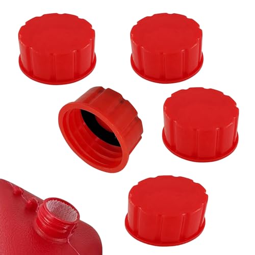 Gas Can Cap Replacement 5 Gallon with Coarse Thread Style,Fits Gas/Water Can Transportation Caps Prevent Fuel Leakage (Pack of 5)