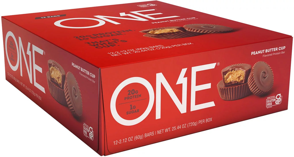 One Protein Supplement Bar, Peanut Butter Cup, 20g, 12 Count I17508