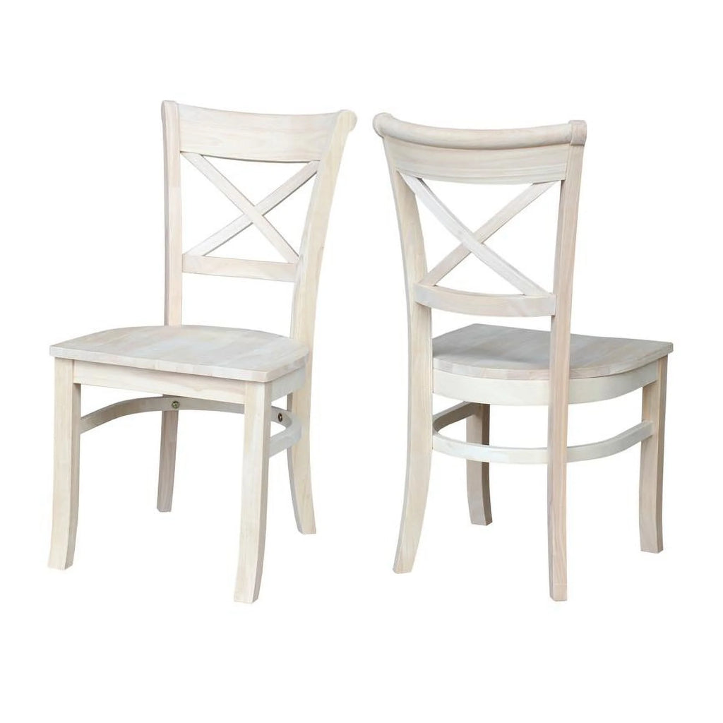 Set of Two Charlotte X-Back Chairs E533069