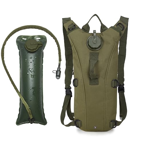 Hydration Pack Hiking Water Backpack with 3L Water Bladder, Adjustable Water Storage Reservoir Bag Men Women Running Vest for Hiking Running Cycling Climbing Camping