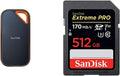 SanDisk 2TB Extreme PRO Portable SSD - Up to 2000MB/s - USB-C, USB 3.2 Gen 2x2 - External Solid State Drive - SDSSDE81-2T00-G25 512GB Extreme PRO SDXC UHS-I Card